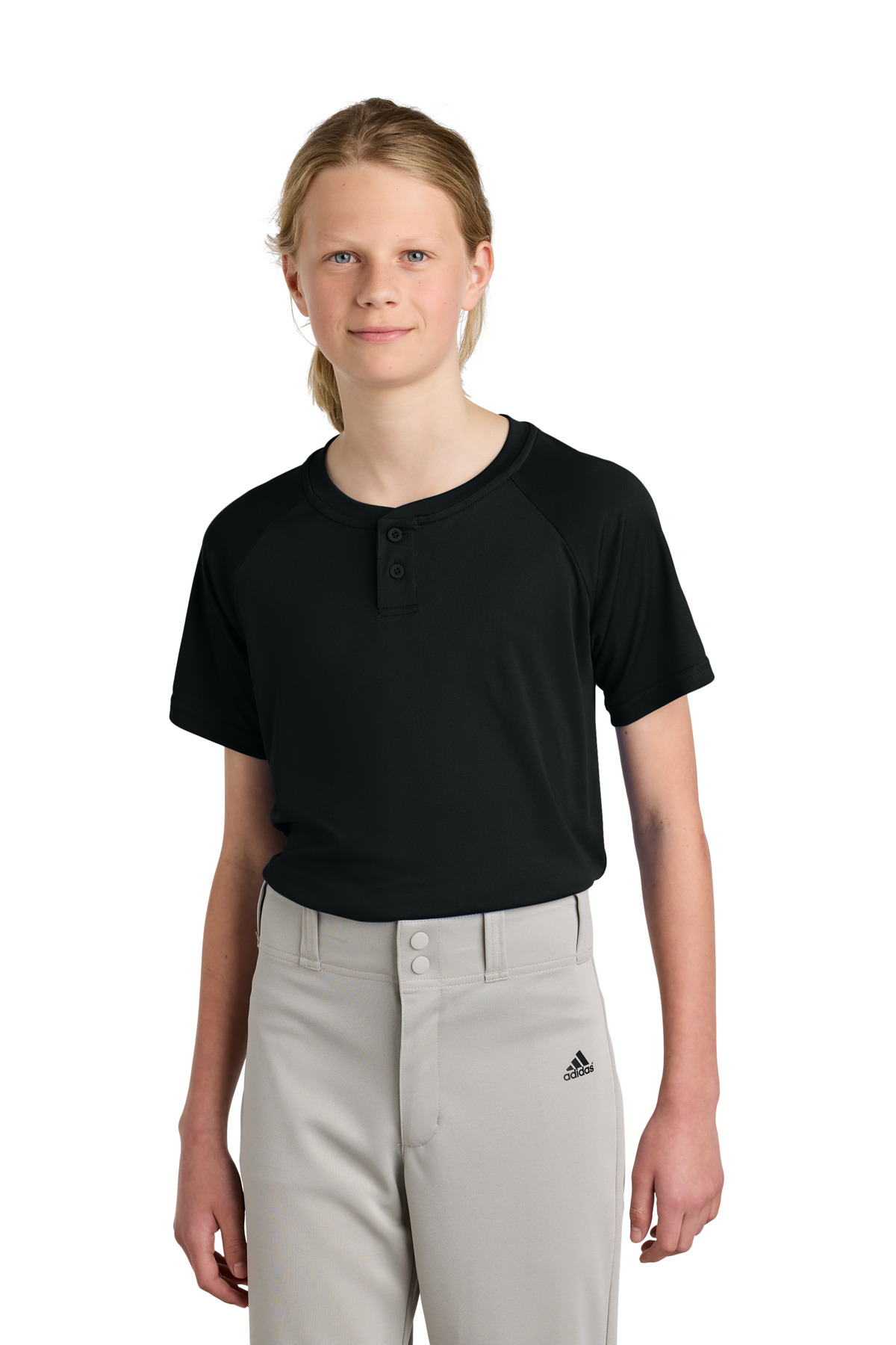 Sport-Tek Youth PosiCharge Competitor 2-Button Henley YST359 54