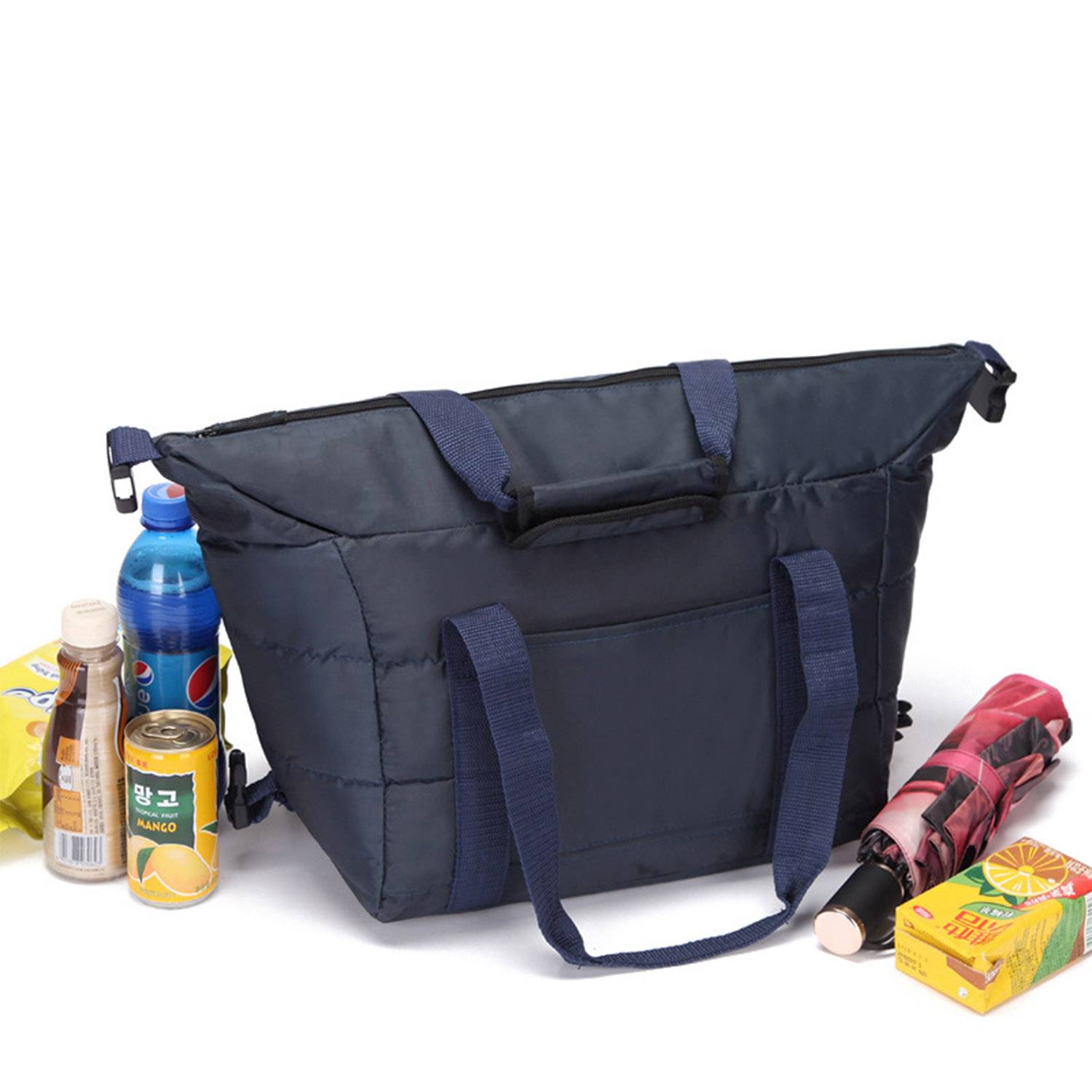 Down Jacket Picnic Cooler Insulated Bag, custom tote bag with logo imprint 3