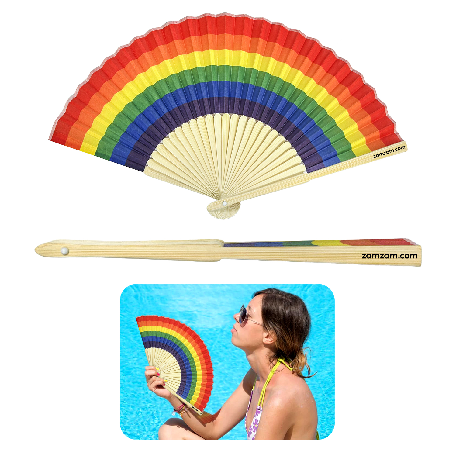 Bamboo Accordion Fan 2