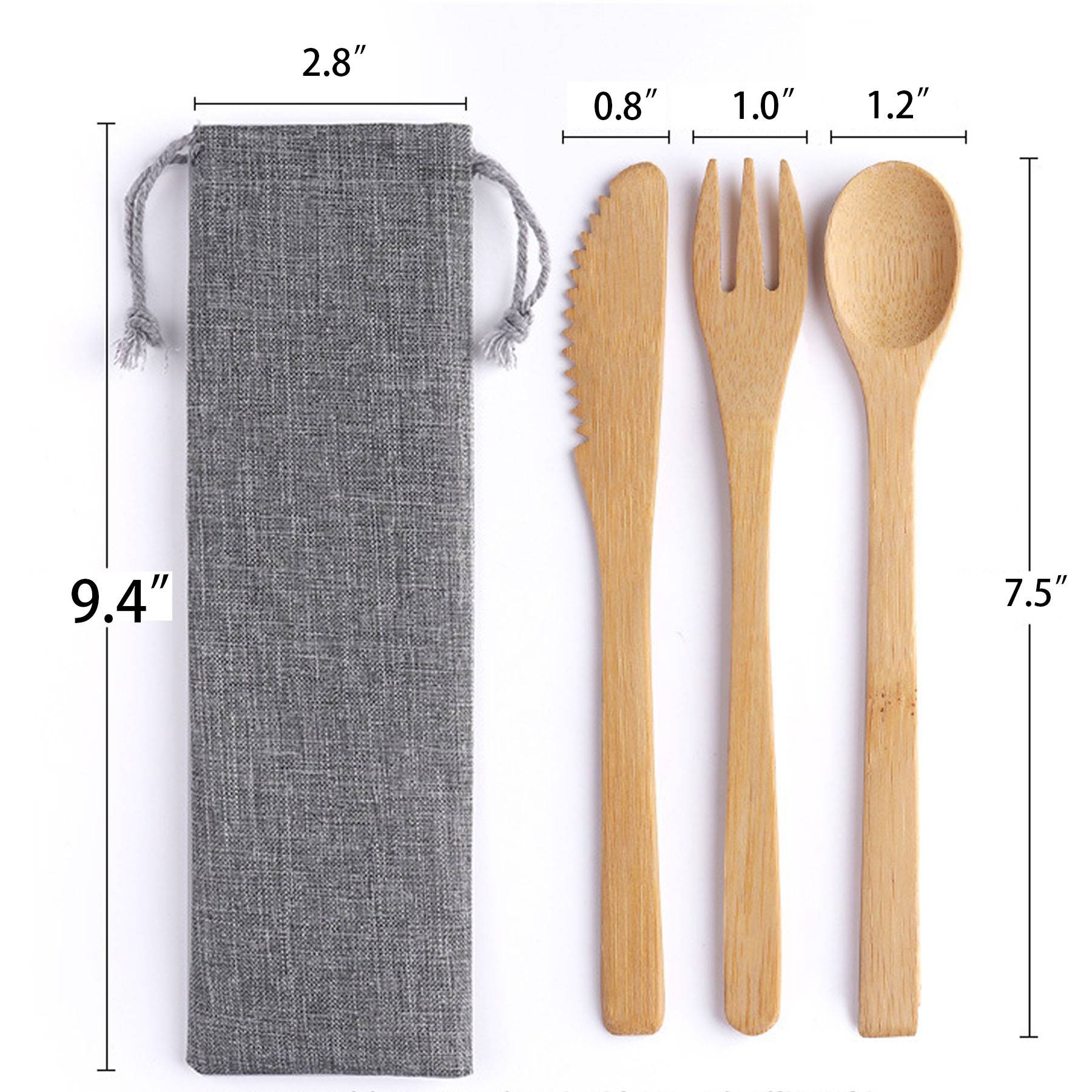 Bamboo Cutlery Set 2