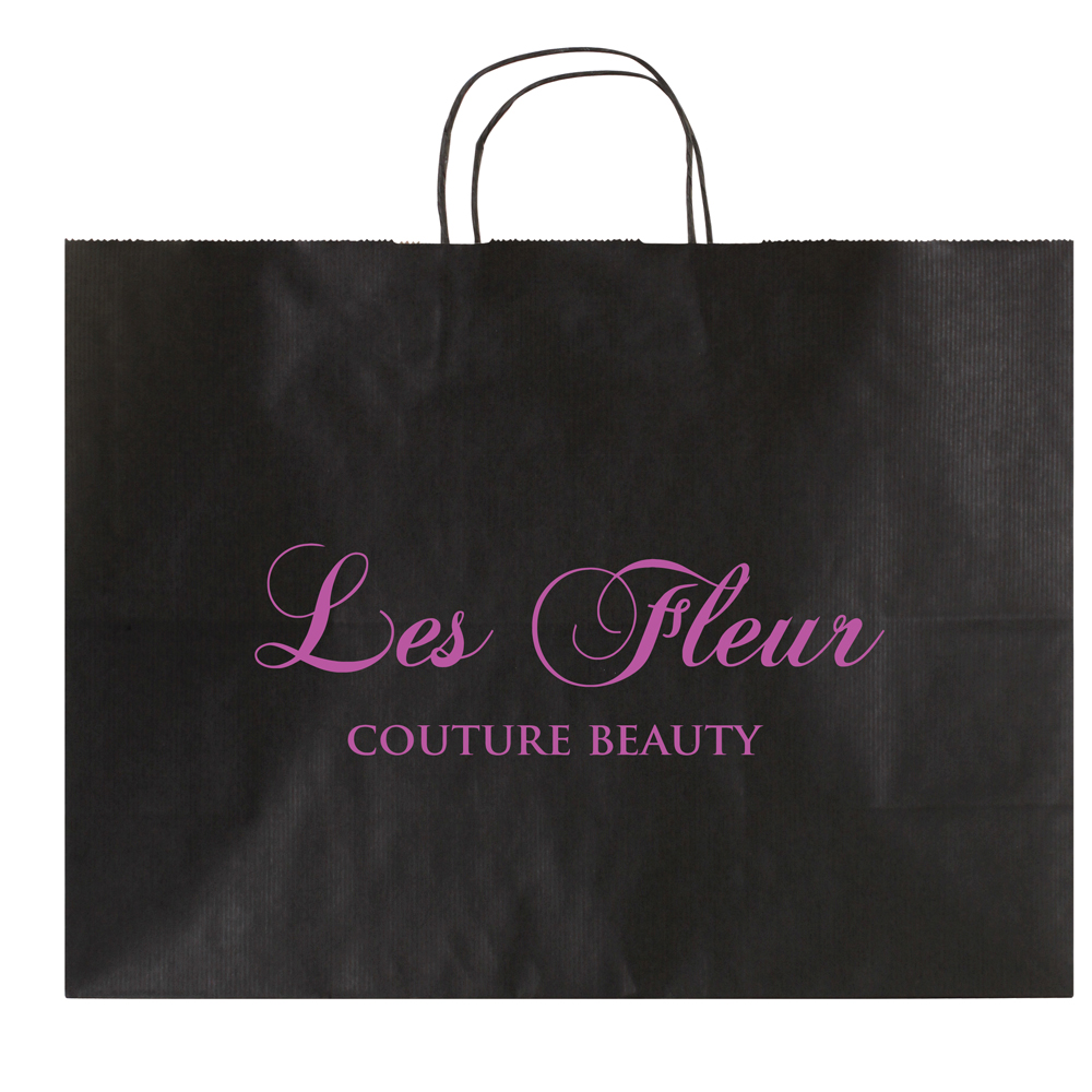 Striped Tinted Kraft Shopping Bags 7