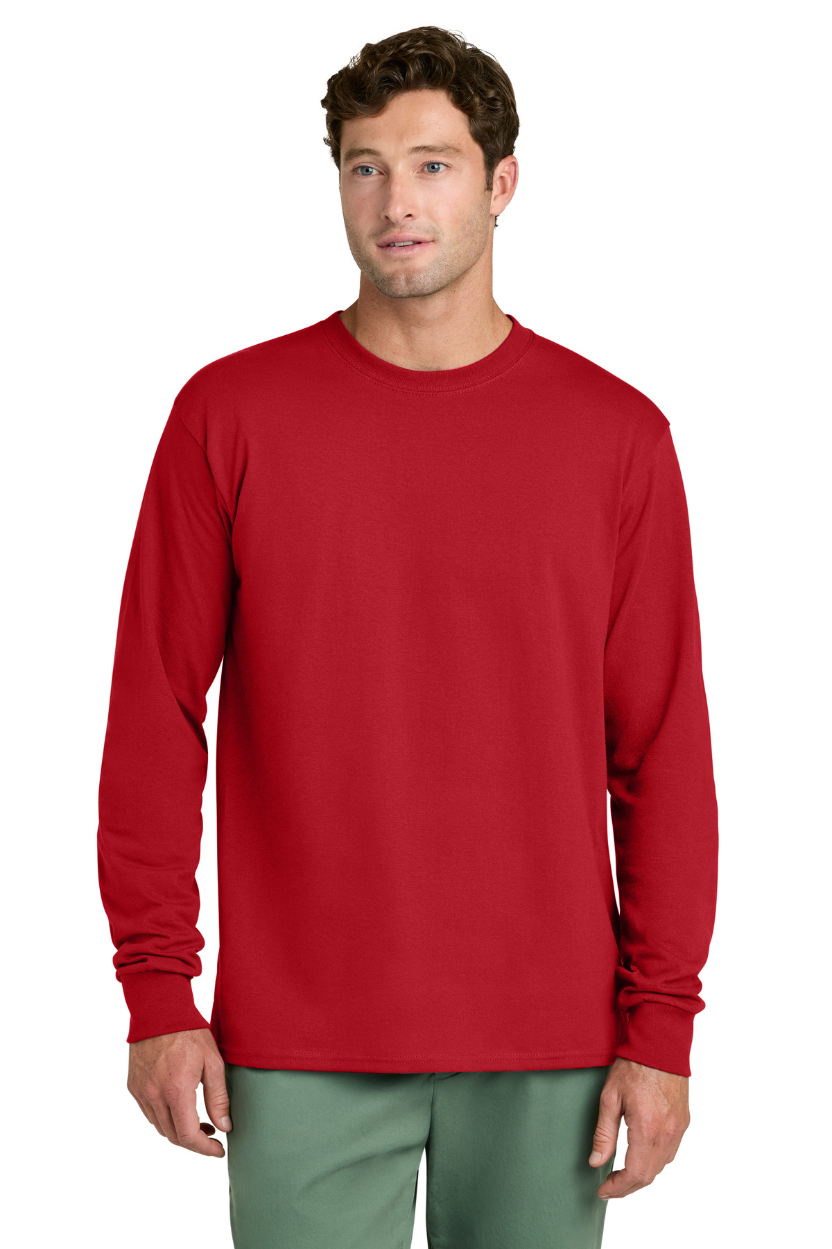 Port & Co Long Sleeve Core Cotton Tee. PC54LS 257