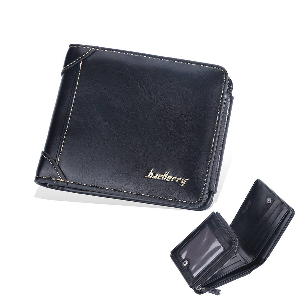 Men's Genuine Leather Passcase Wallet 6