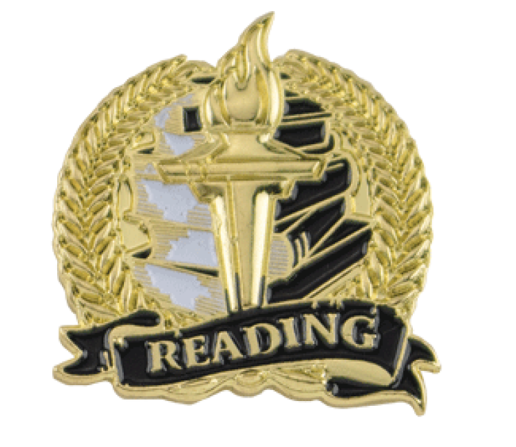 Academic Lapel Pin- Reading (1-1/8")