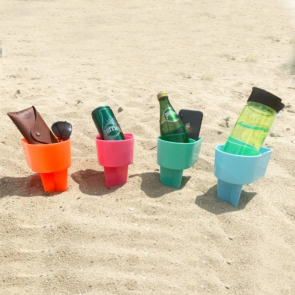 Beach Cup Holder with Pocket 2