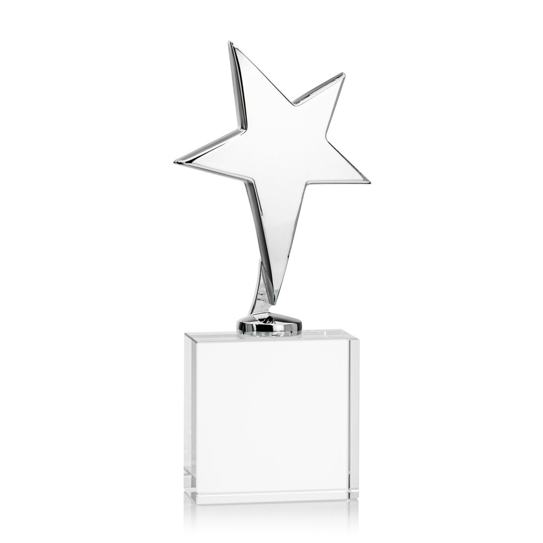 Tuscany Chrome Star on Woodlawn Base - Clear 3