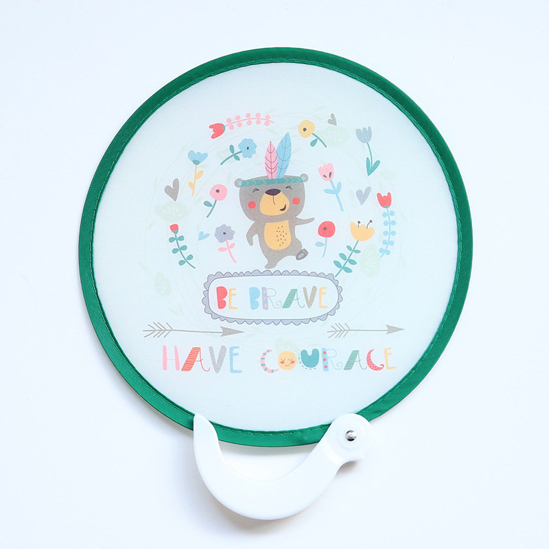 Japanese Style Handheld Round Folding Fan 5