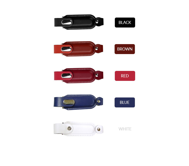 Leather Round Edged USB Flash Drive 20
