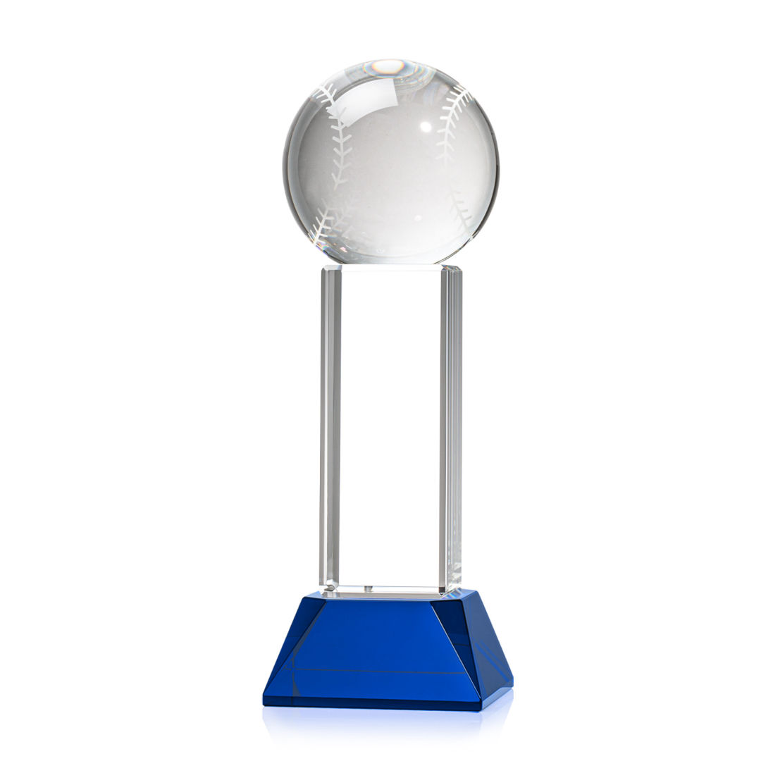Baseball Award on Stowe Base - Blue 16