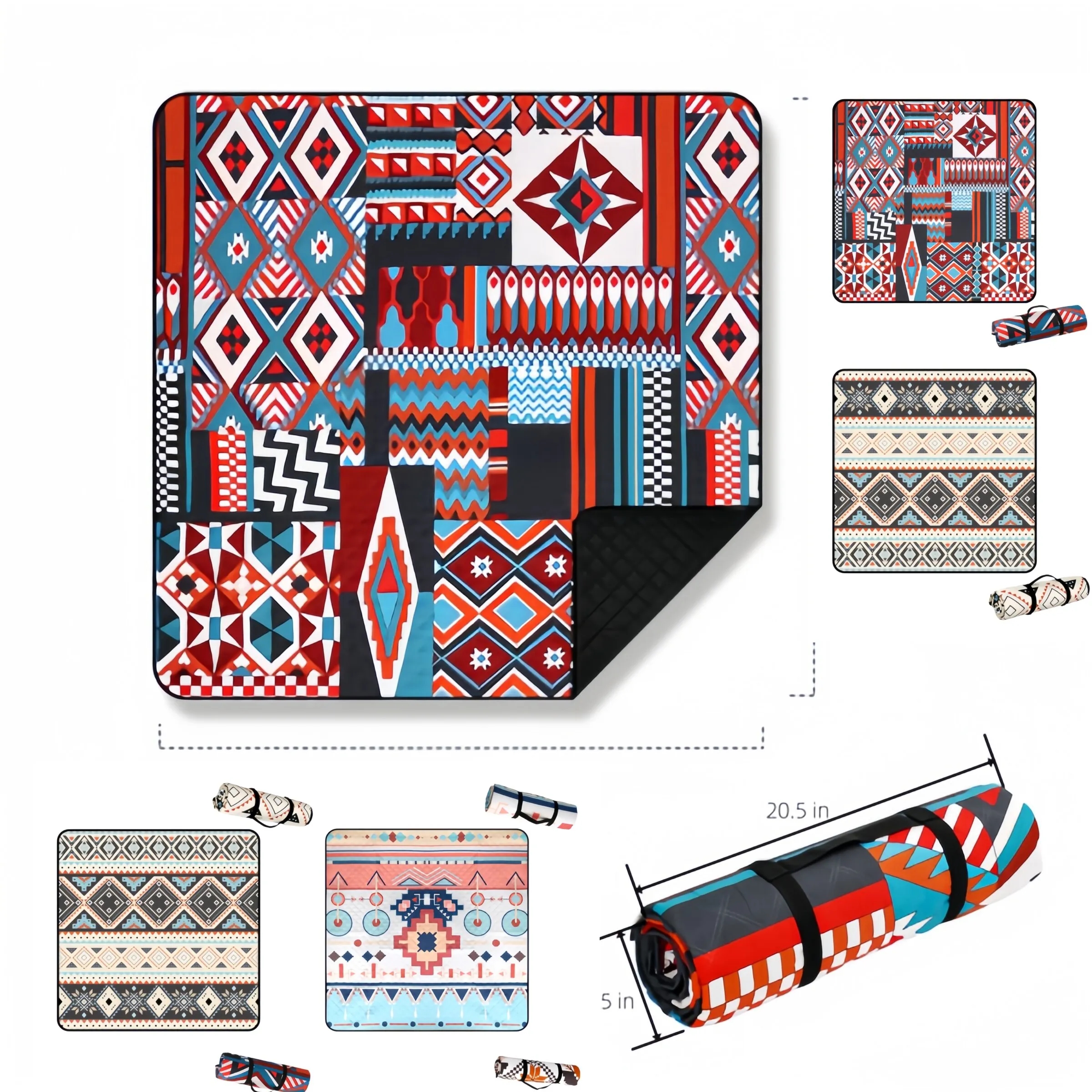 Portable outdoor camping waterproof picnic mat 3