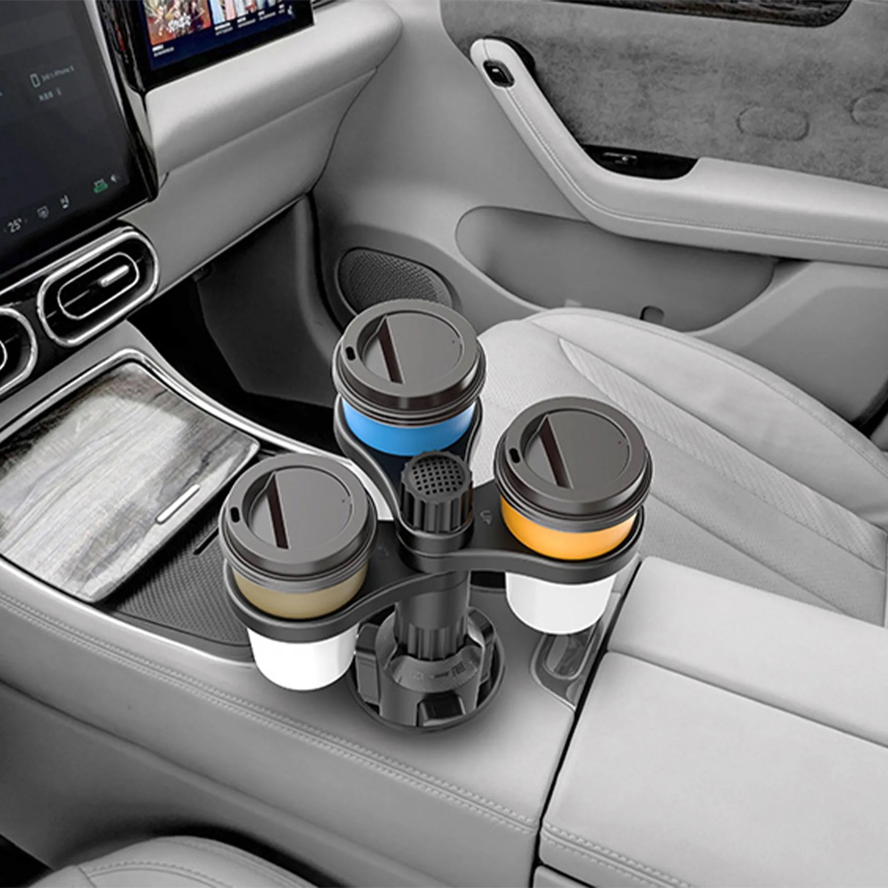Abs Multi Functional Car Cup Holder 3