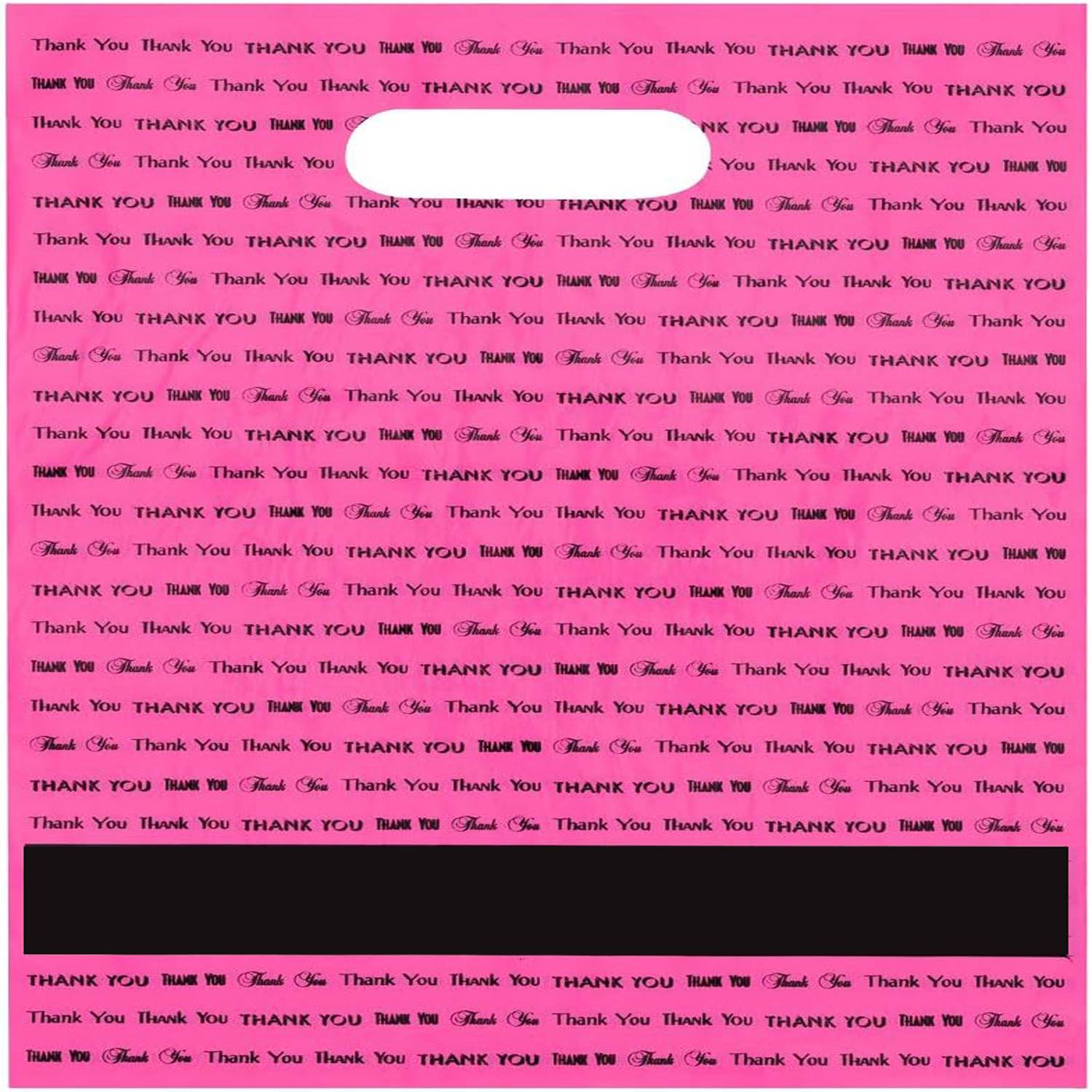 9" x 12" Die Cut Handle Plastic Bag 10