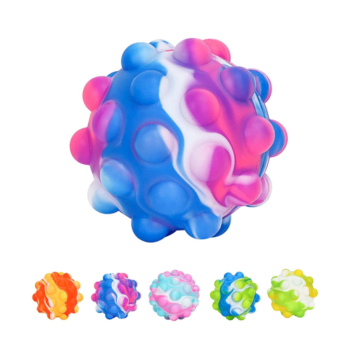 Custom 3D Squeeze Resistant Soft Pop Stress Balls Toys 1