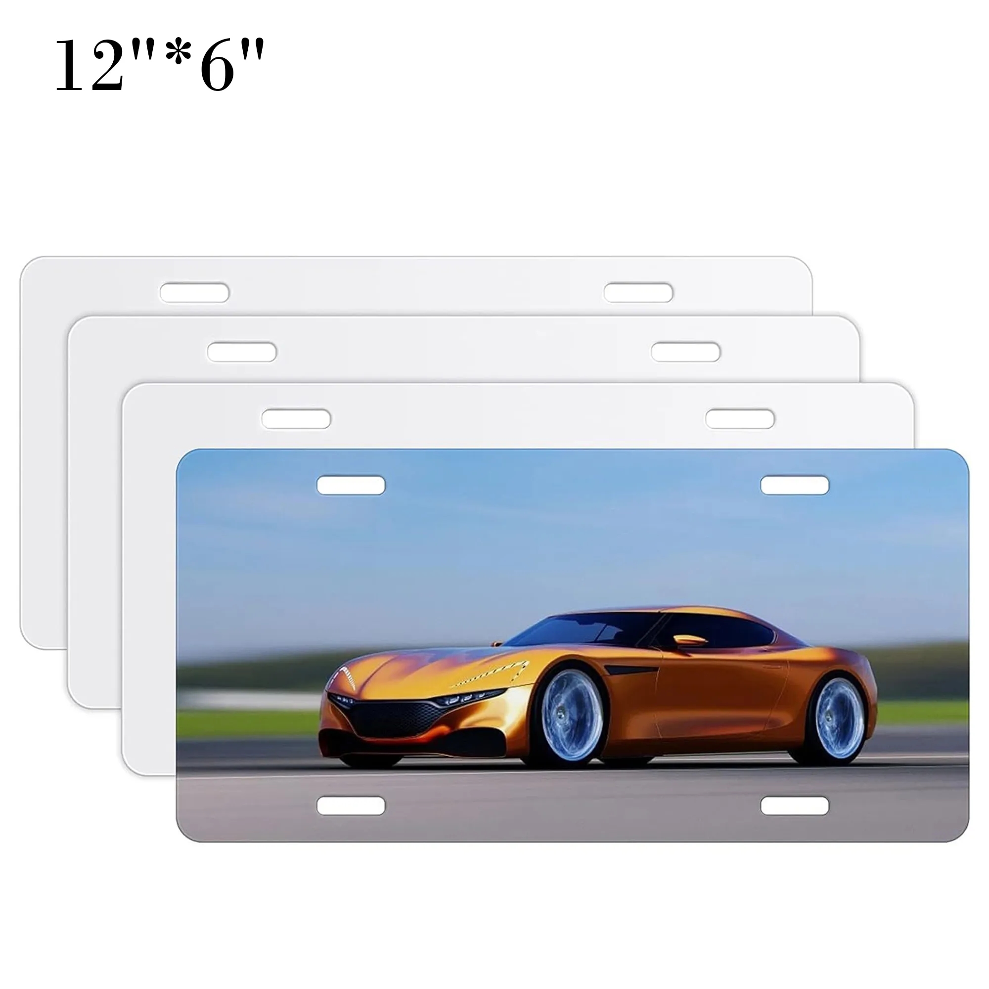 12" X 6"  Aluminum Plates