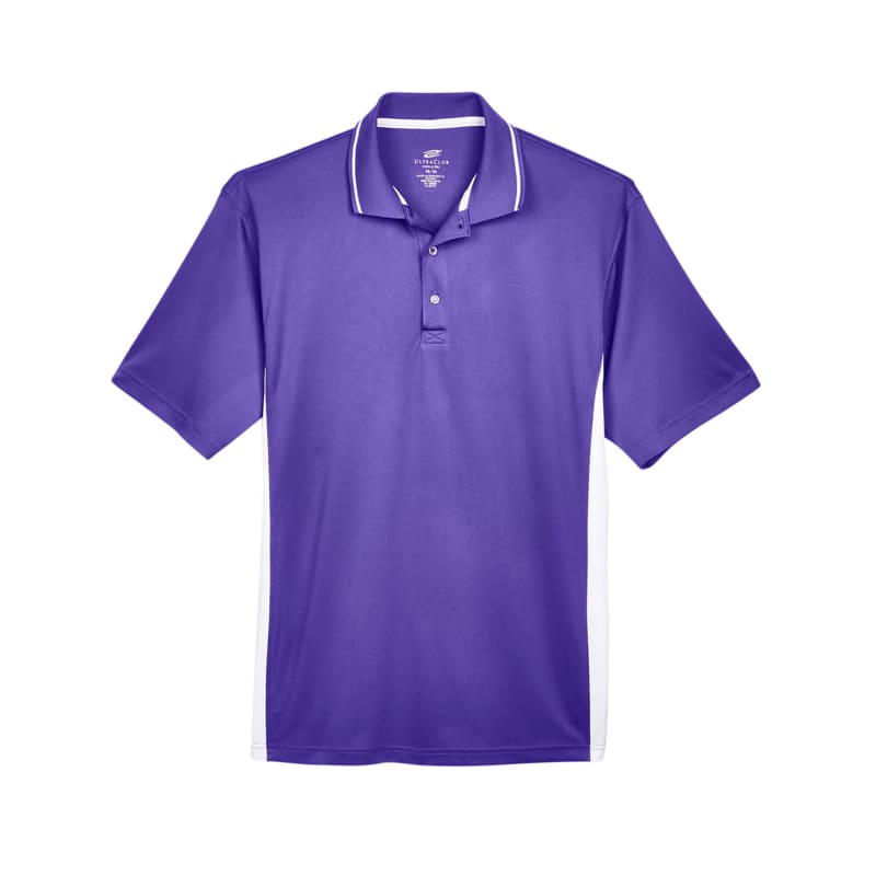 UltraClub Mens Cool & Dry Sport Two-Tone Polo 7