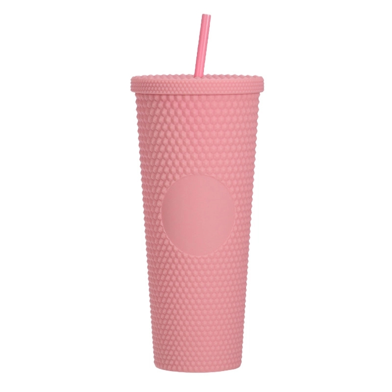 Studded Tumbler With Lid And Straw 24Oz Double Wall 4