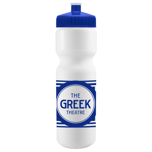 Cyclo-Cross 28oz Bike Bottle - White w/Push-Pull Lid 24