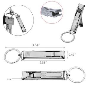 Thin Portable Nail Clipper With Nail File 4