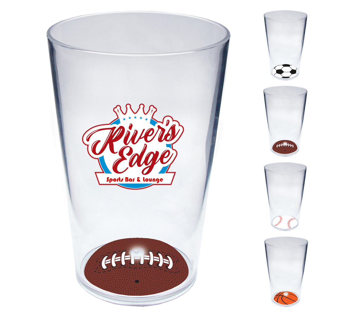 16 oz Acrylic Sports Pint