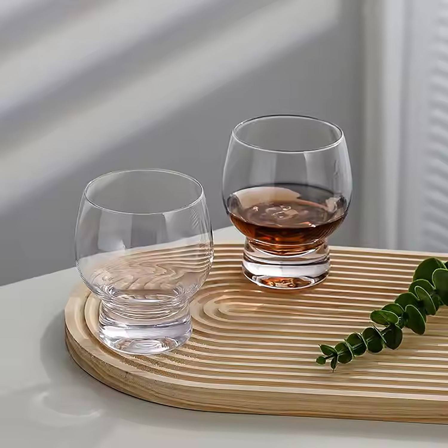 13oz Heavy Base Curved Drinking Glass 3
