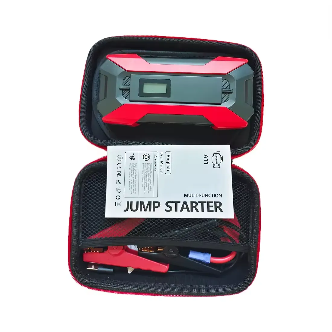 12000mAh Portable Car Jump Starter with Smart Clip 4