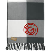Field & Co. 100% Organic Cotton Check Throw Blanke 55