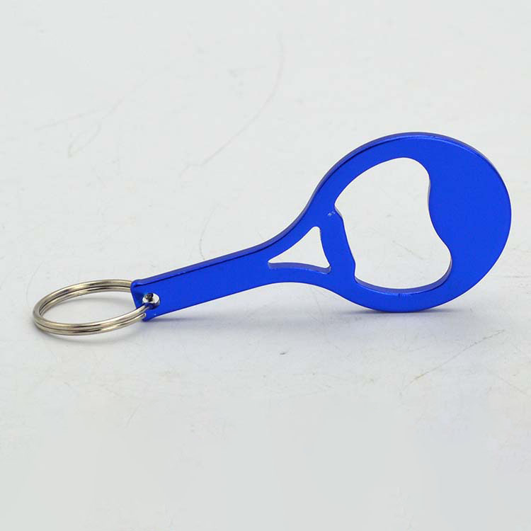 Tennis Racket Bottle Openner Metal Keychain 1