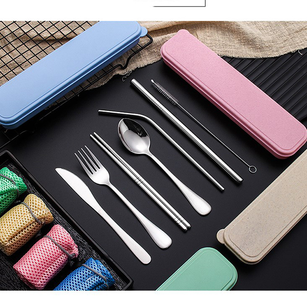Dinnerware sets Portable Reusable Flatware 8-Piece 2