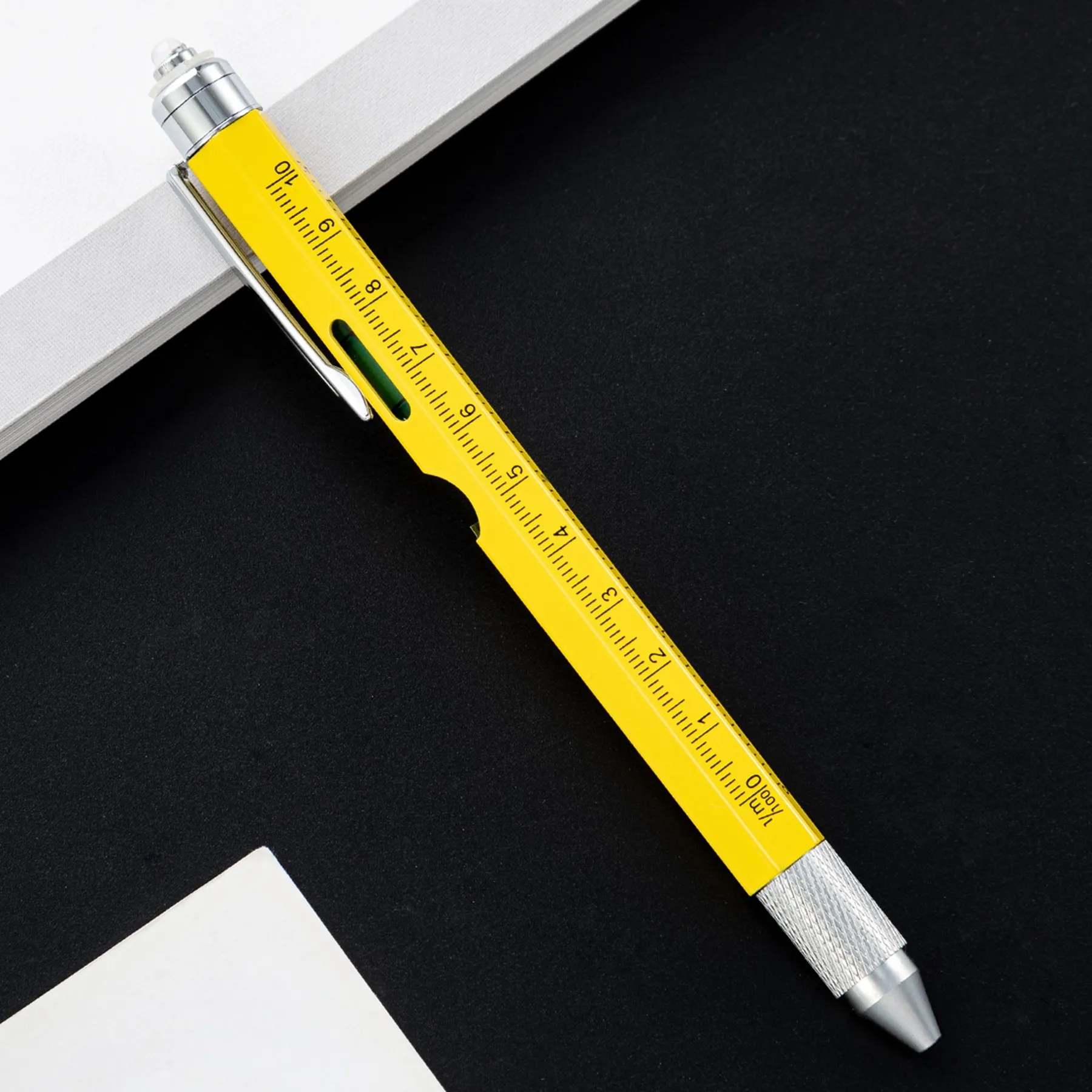 9 in 1 Metal Multi Tool LED Light Touch Ballpoint Pen 8