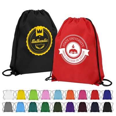 Classic Polyester Drawstring Backpacks (14" X 16.5") 4