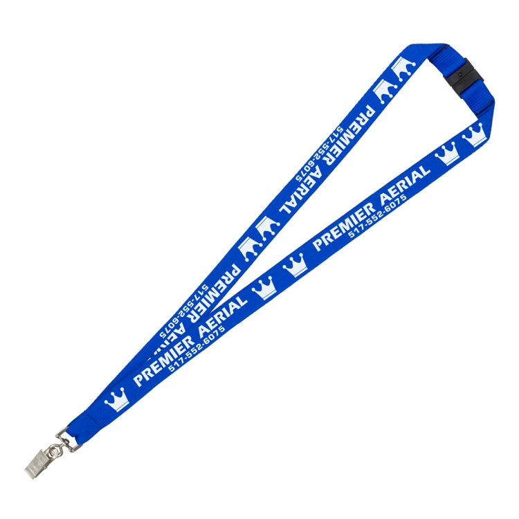 "Palmer" 3/4" Silkscreen Lanyard with FREE Breakaway Safety Release - Lobster Claw 15