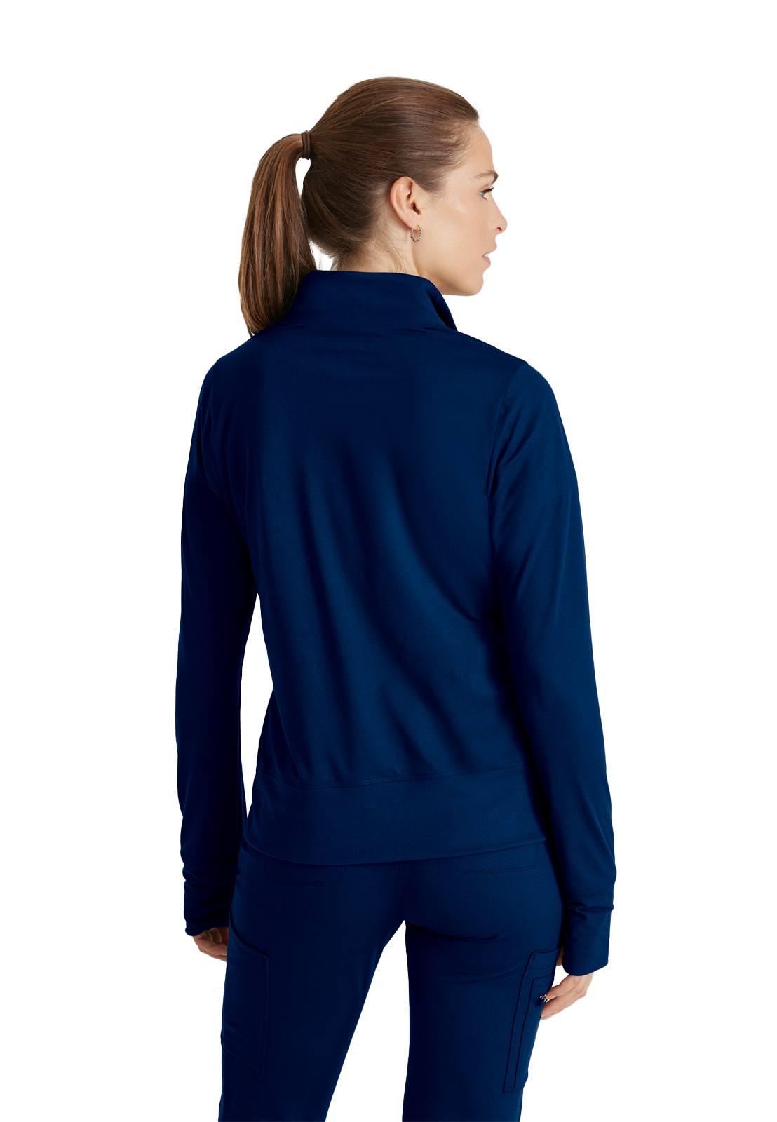 Barco One Performance Knit - Women's Two-Pocket Arena Warm-Up Scrub Jacket 11