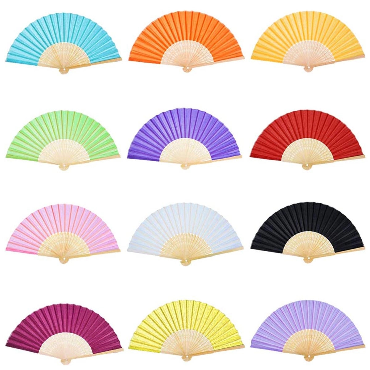 Paper Bamboo Folding Fan 4