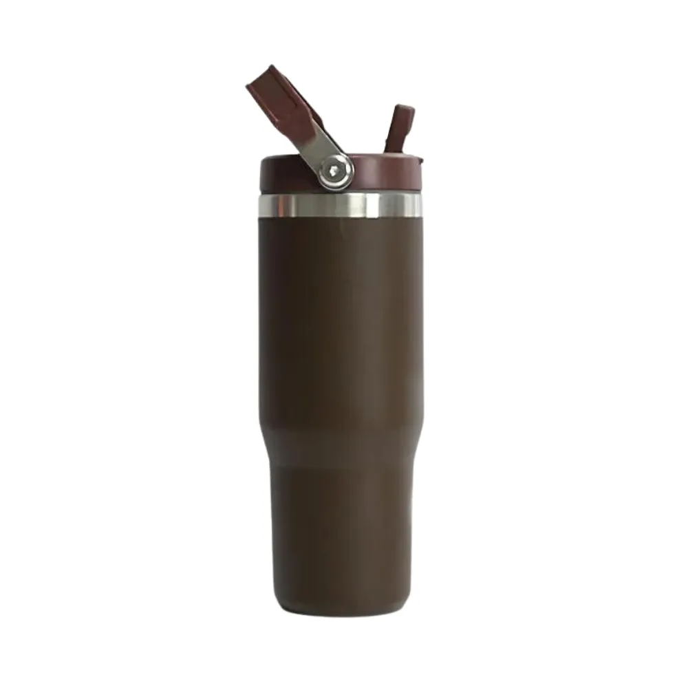 30oz. Insulated Tumber with Handle and Flip Straw 4