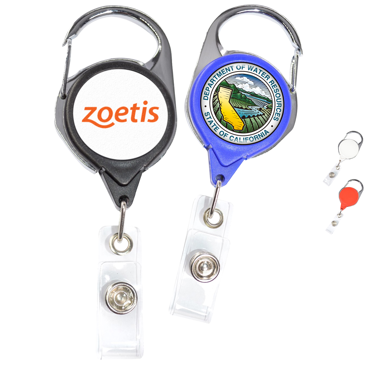 No-twist Carabiner Badge Reel 1