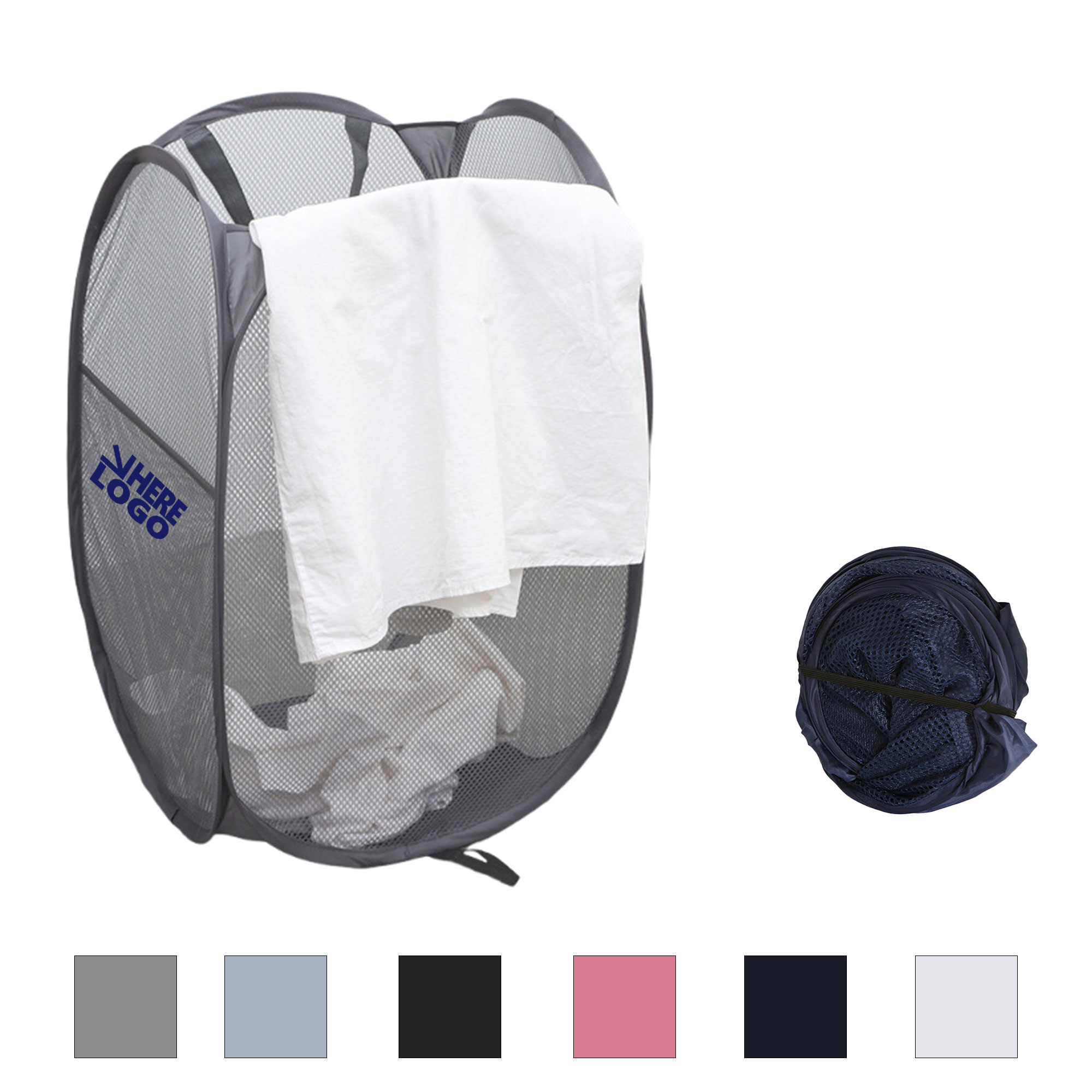 Mesh Foldable Laundry Basket 7