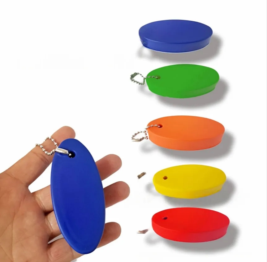 Pu Oval Soft Floating Keychain 5