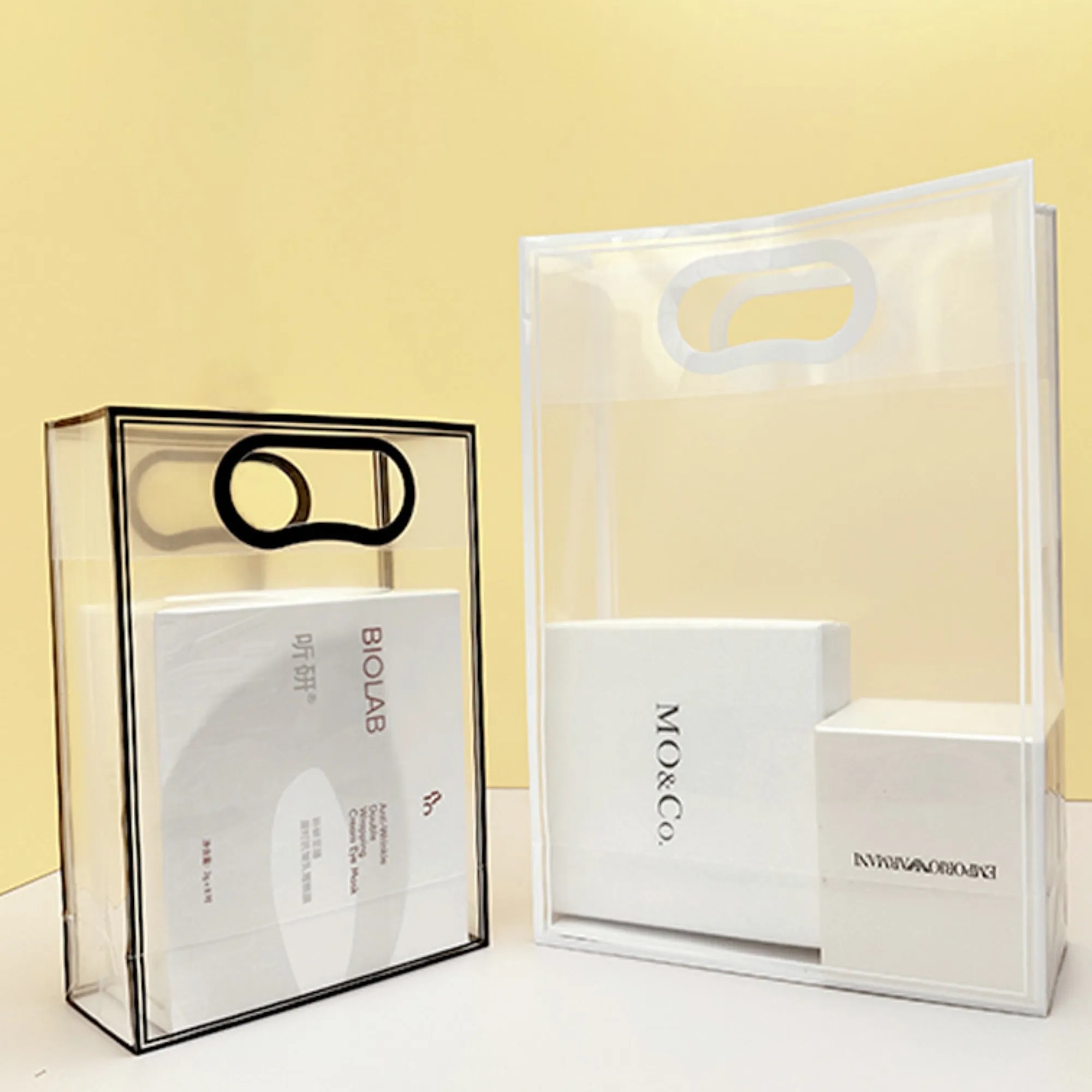 Reusable Clear Stadium PVC Tote Bag Shopping Gift Handbag 3