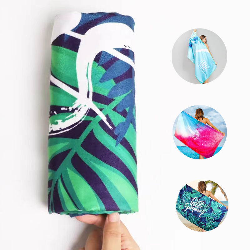 Custom Full Color Beach Towel 1