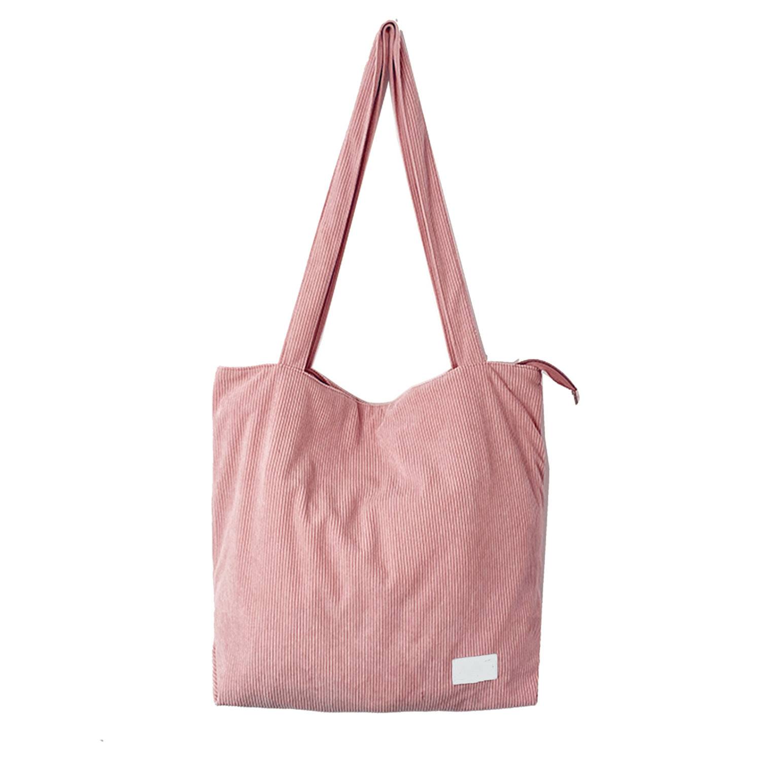 Corduroy Women's Handbag Tote Bag, custom tote bag with logo imprint 5