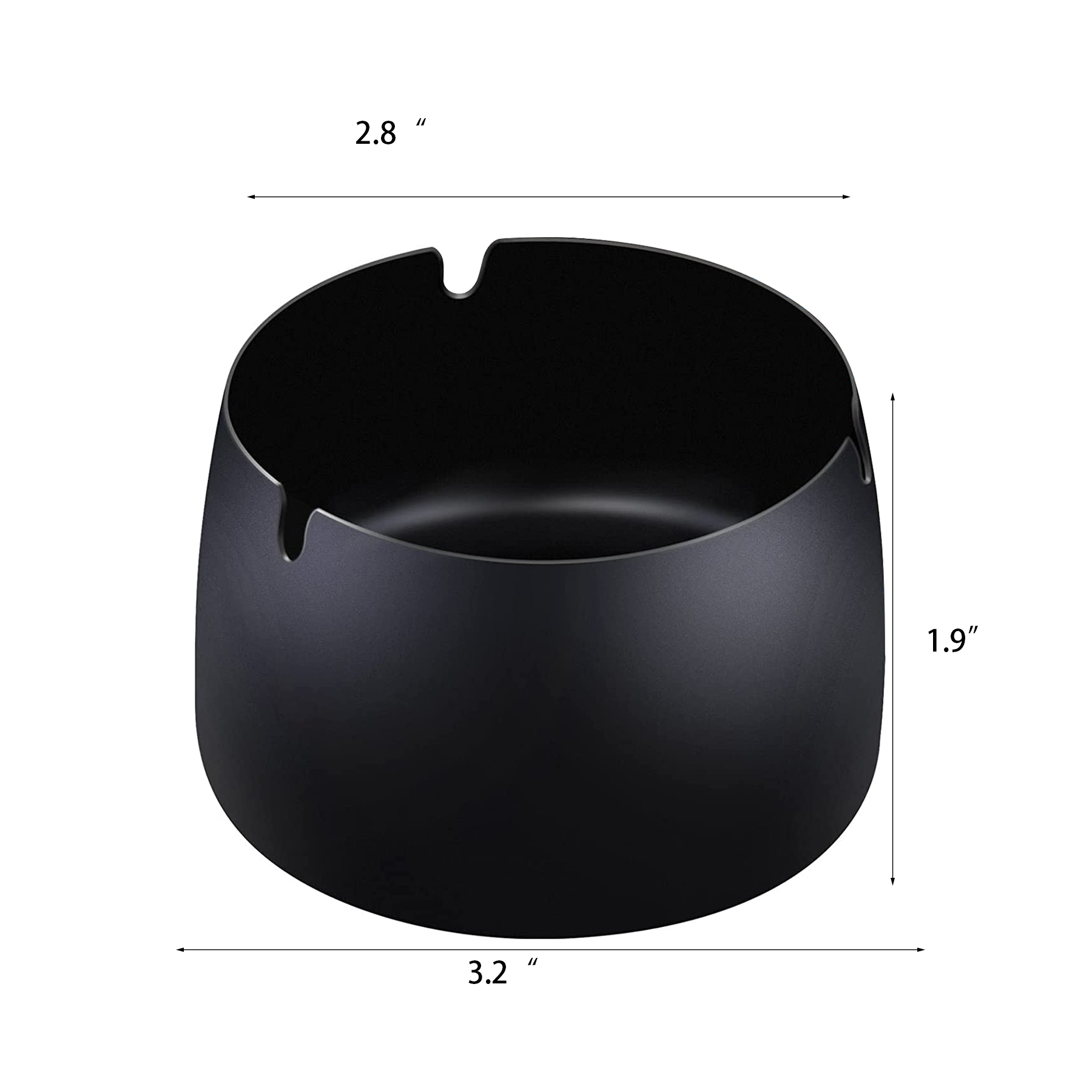 Windproof Stainless Steel Metal Ashtray 2