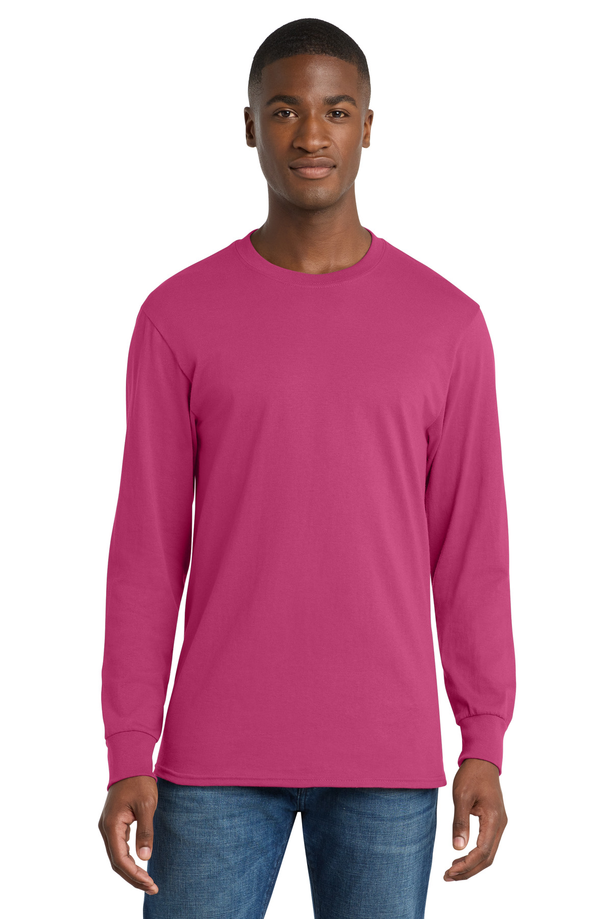Port & Co Long Sleeve Core Cotton Tee. PC54LS 50