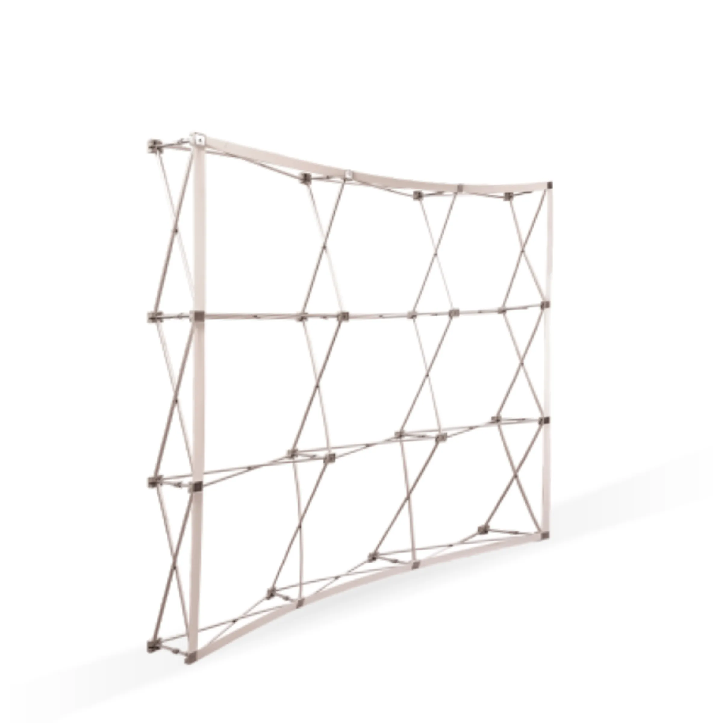 10'x8' Curved Pop Up Fabric Foldable Display Wall w/ Endcaps 5