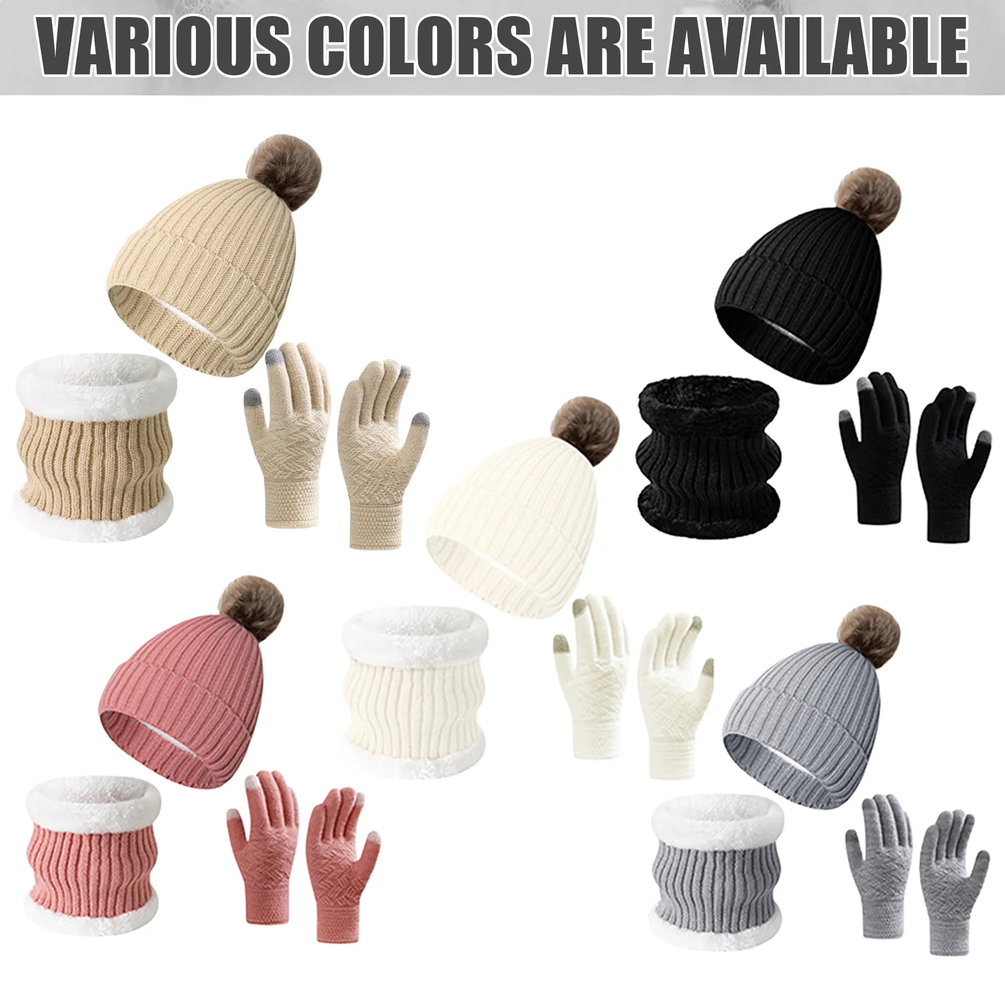 Winter Warm Hat Scarf And Gloves Set Free Shipping 4