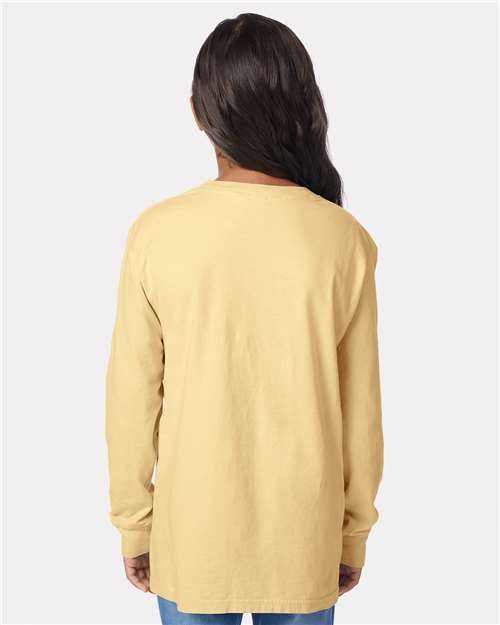 Youth Garment-Dyed Long Sleeve T-Shirt - GDH275 18