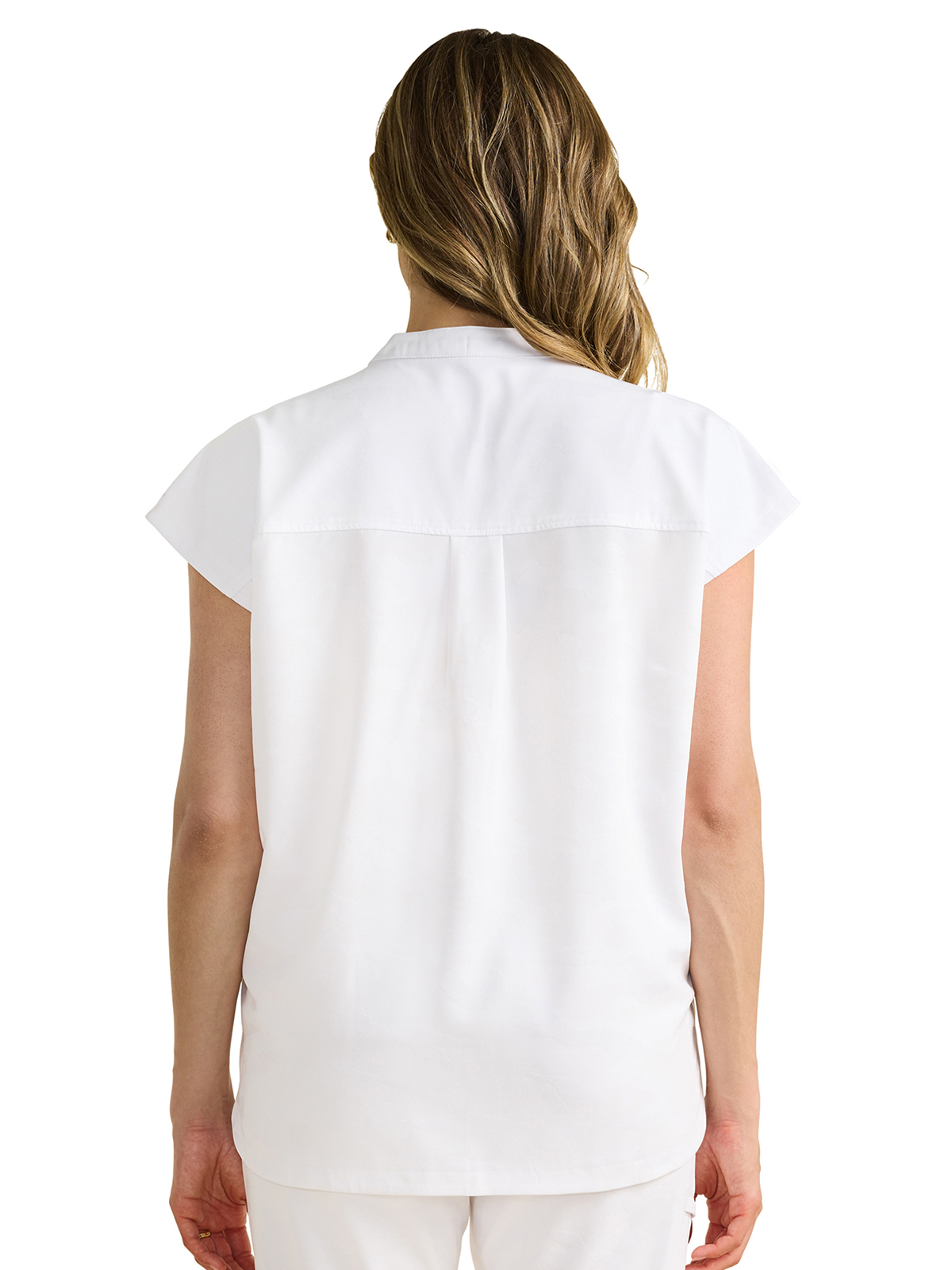 Healing Hands - HH PL Jacquard - Women's 2-Pocket Journey Camo Mandarin Style Top 9