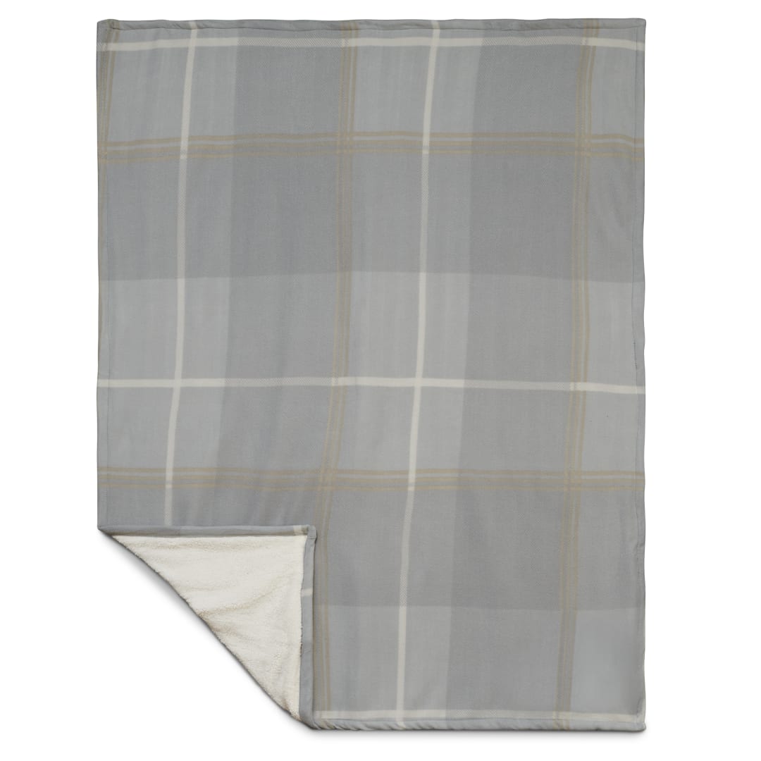 Plaid Fleece Sherpa Blanket 47