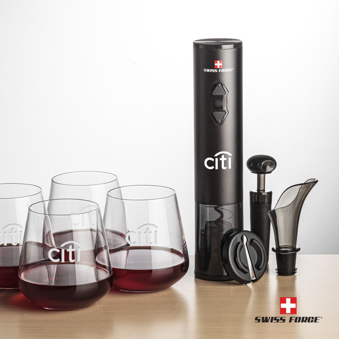 Swiss Force® Opener Set & Breckland Stemless Wine 2