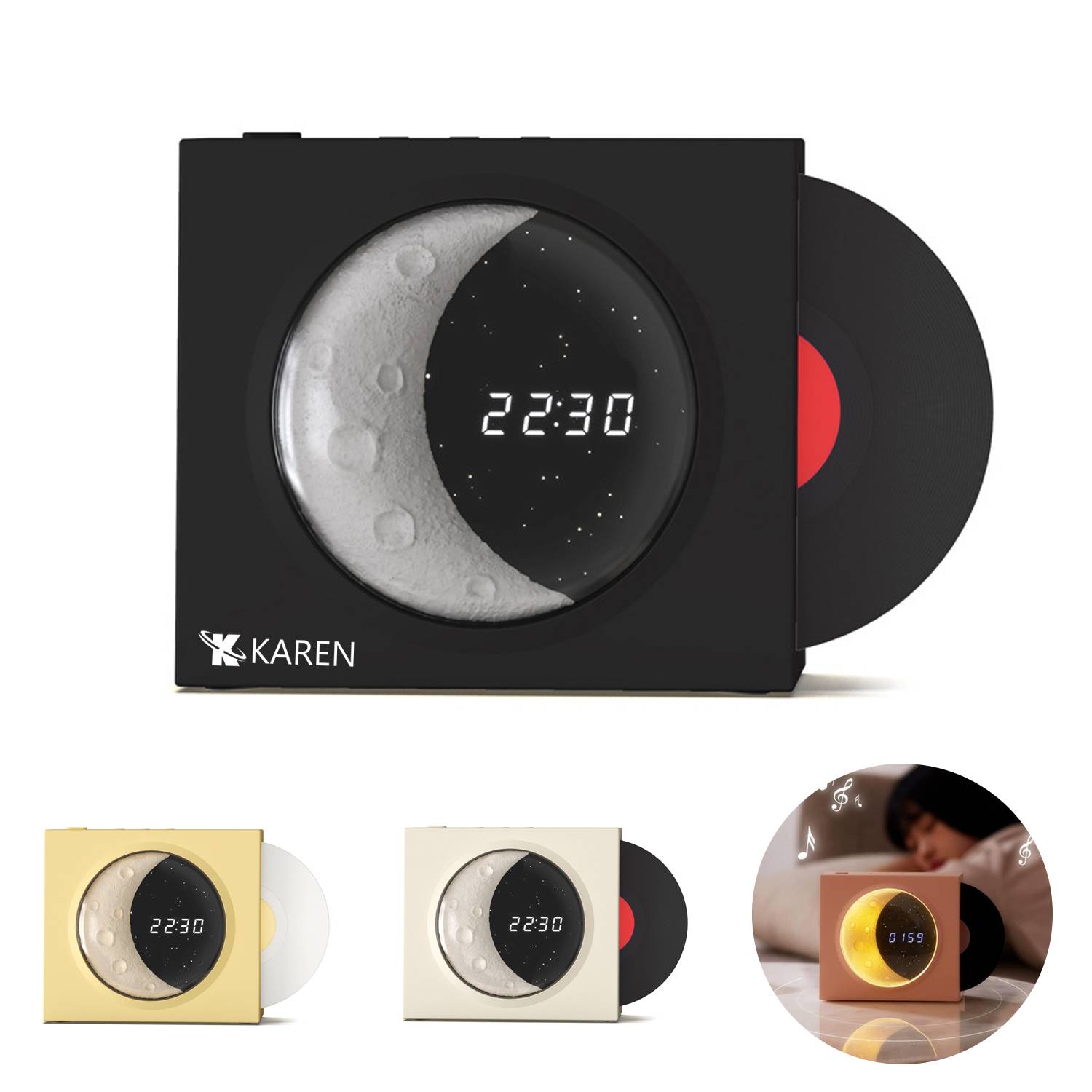 Portable Record Shaped Speaker Bluetooth 1