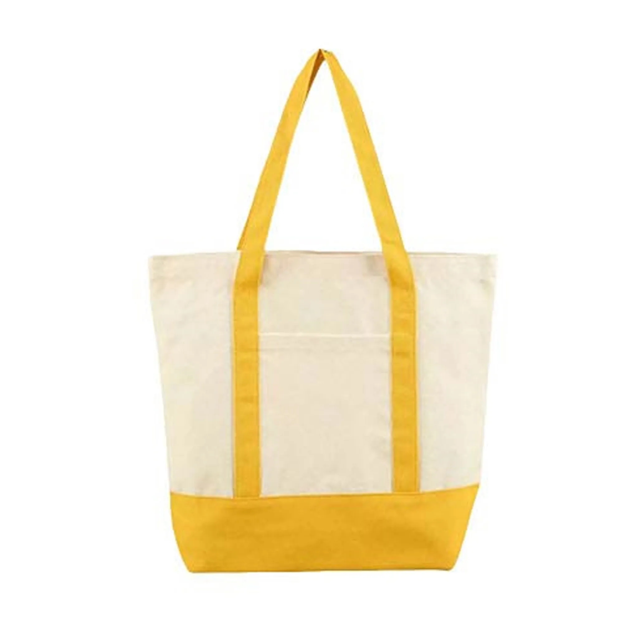 Canvas Tote with External Pocket, custom tote bag with logo imprint 7